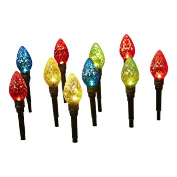 Estacas Bombillos 3,75diam, Altura 27cm Solares Warm White /cod. 123-2622-18