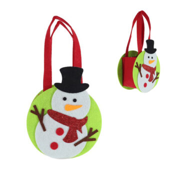 Bolsa Fieltro Galleta Muñeco Nieve 13*17cm /cod. 299-ya024040a