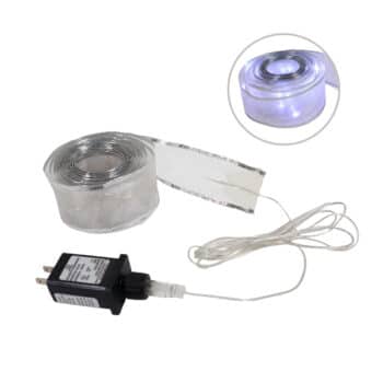 Cinta Con Luces Led 50l 5metros Con Adaptador White Cod/745-aurcdd-68